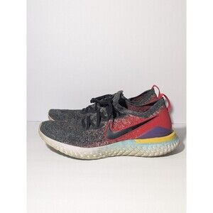 Nike Epic React Flyknit 2 Black Black-Hyper Jade Red Mens Sz 13 BQ8928 007